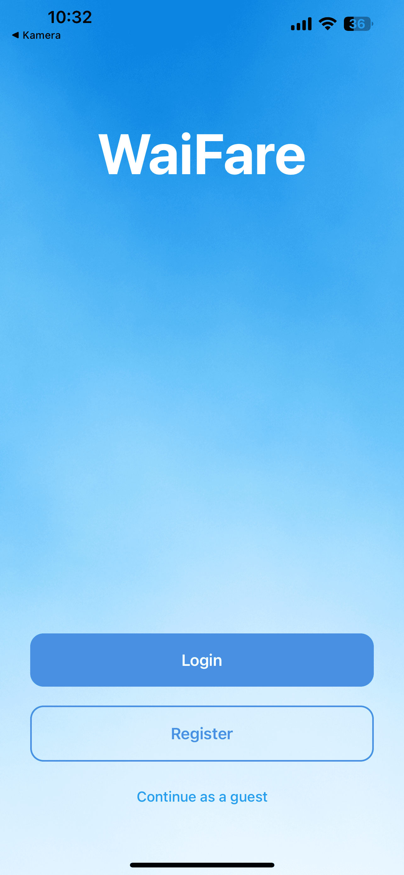 WaiFare registration